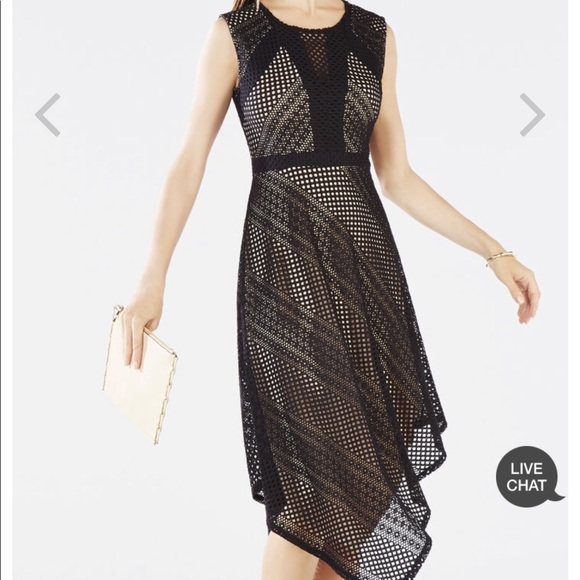 BCBGMaxAzria Dresses & Skirts - BCBGMaxazria Tracie Asymmetrical Lace Dress